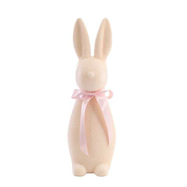 Assorted Flocked Button Nose Bunny
