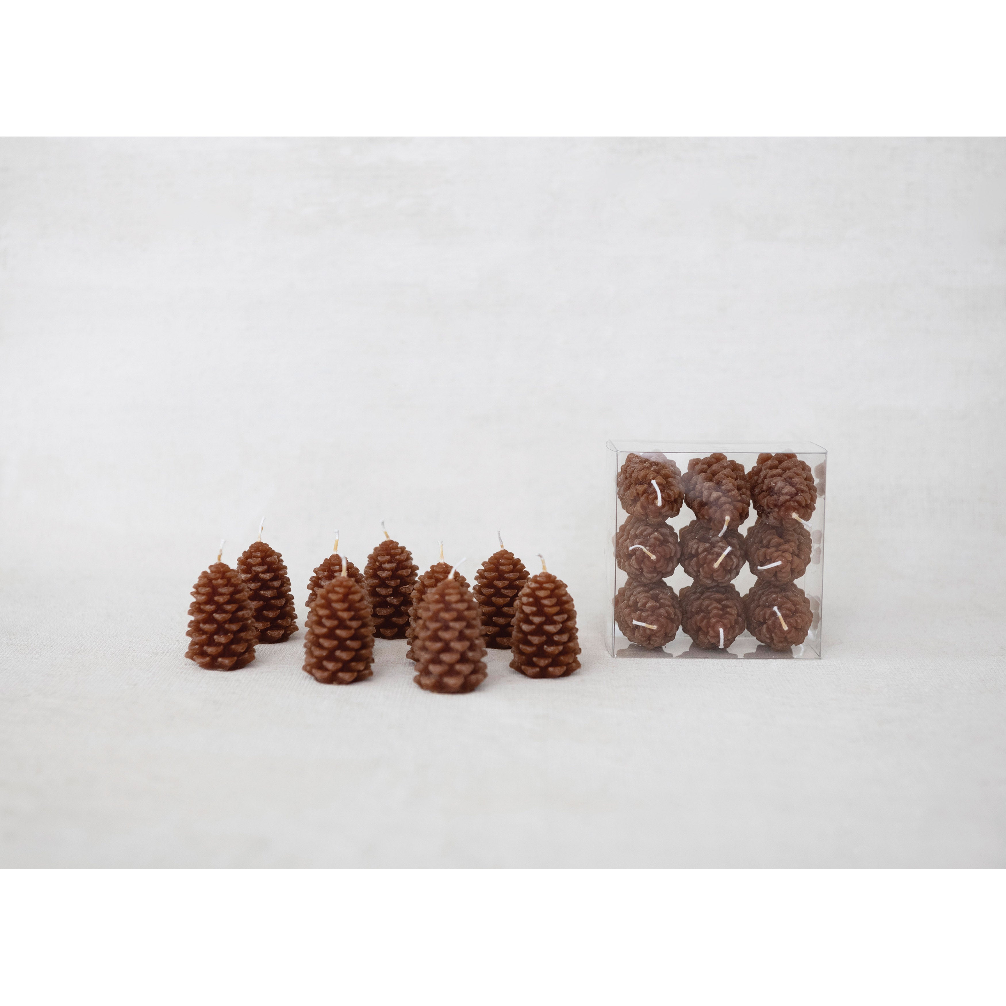 Pinecone Unscented Tealight Set