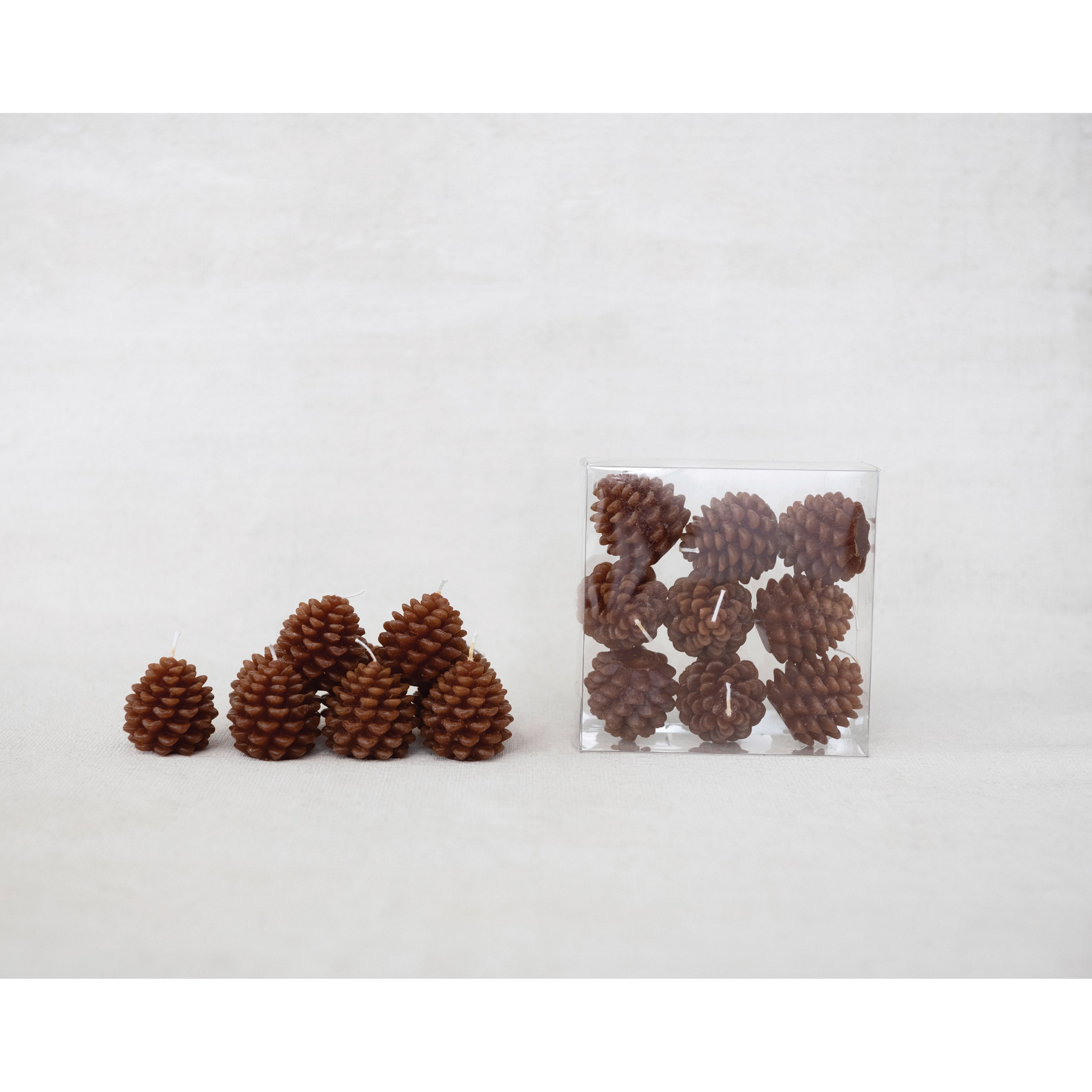 Pinecone Unscented Tealight Set