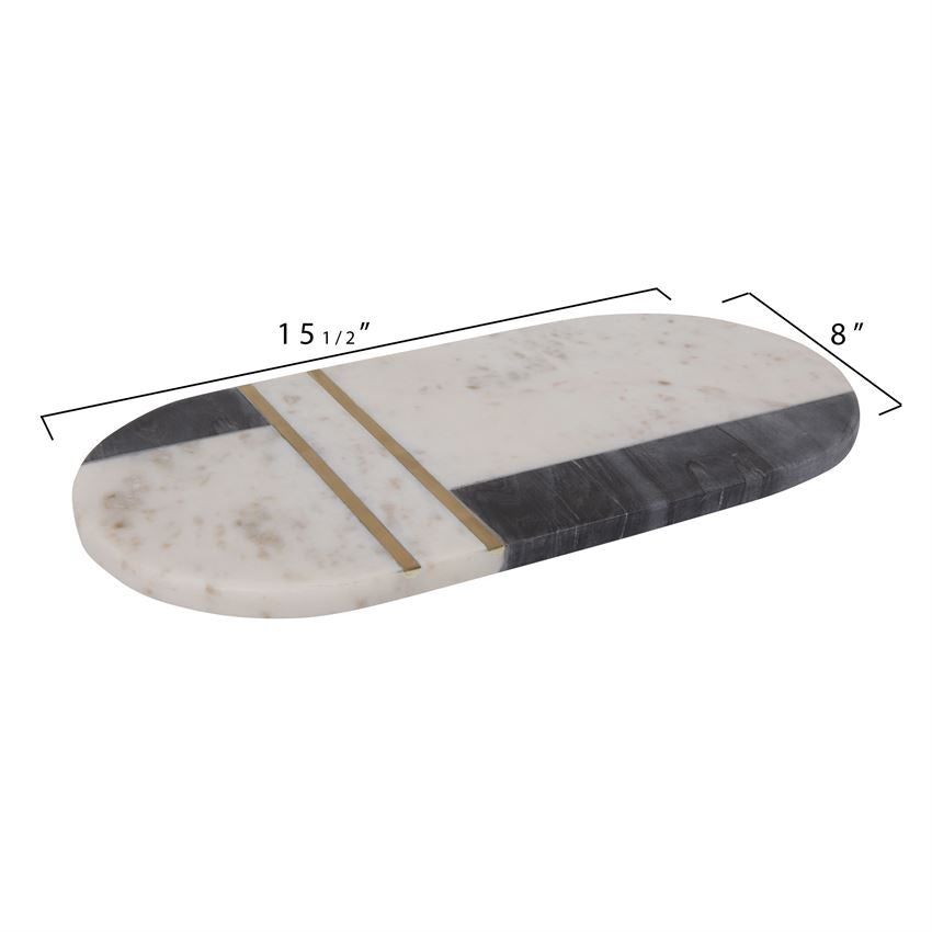 Marble & Brass  Cheese Board