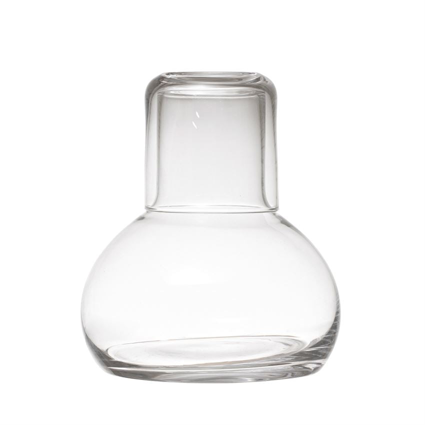 Round Glass Carafe S/2