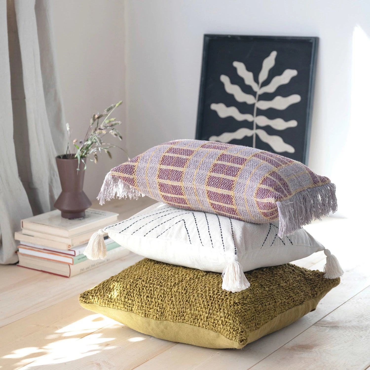 Jute cushion hot sale