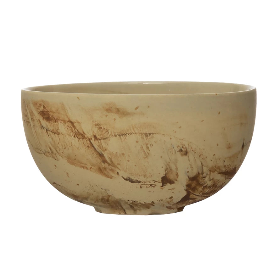Matte Sand Stoneware Bowl