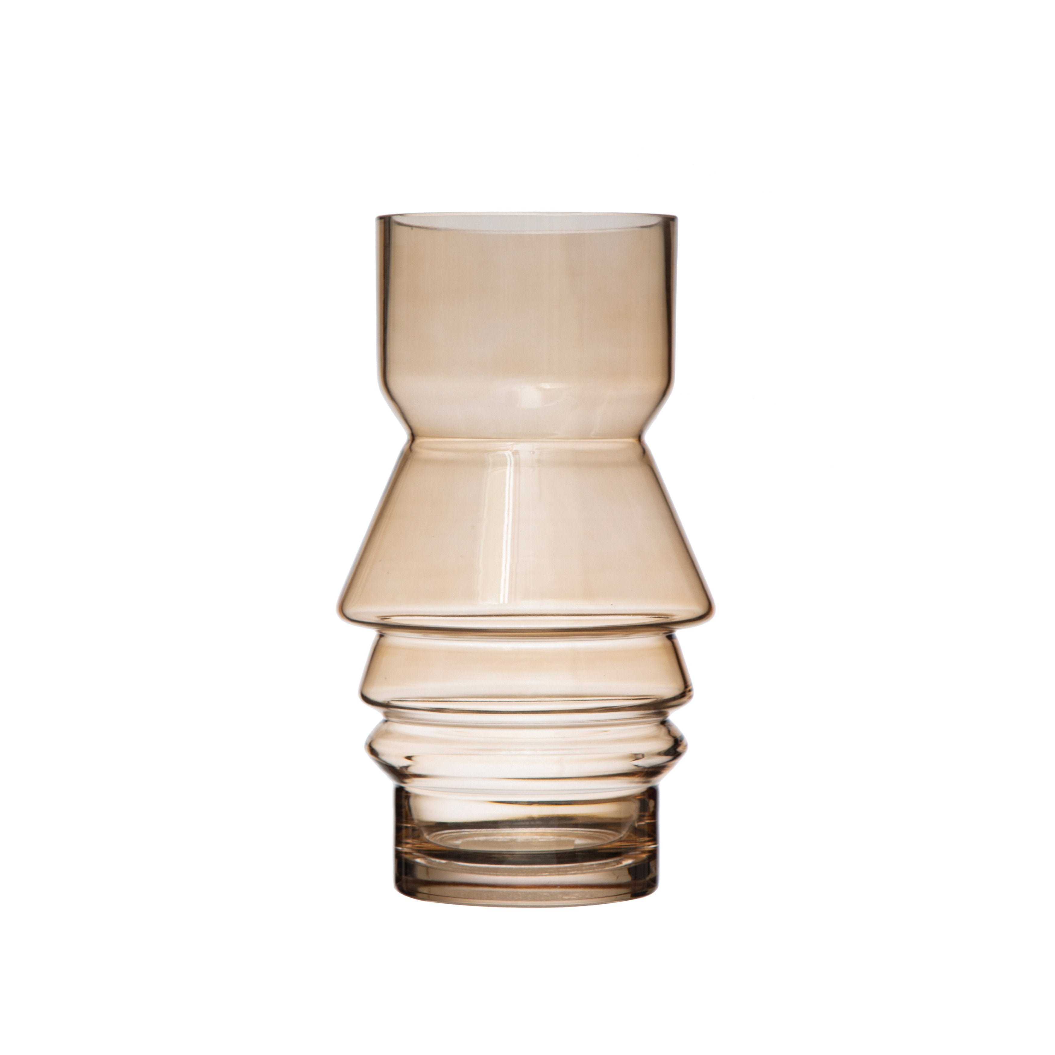Light Amber Glass Vase