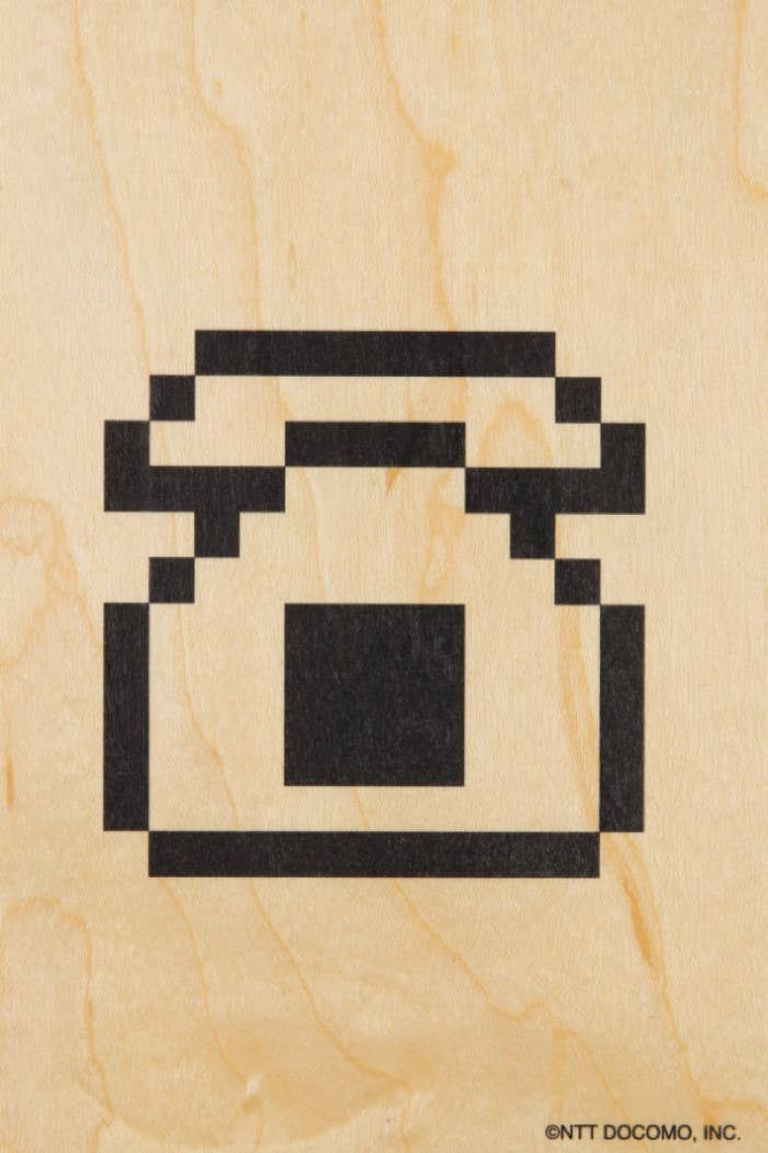 Wood Postcard - Telephone Emoji