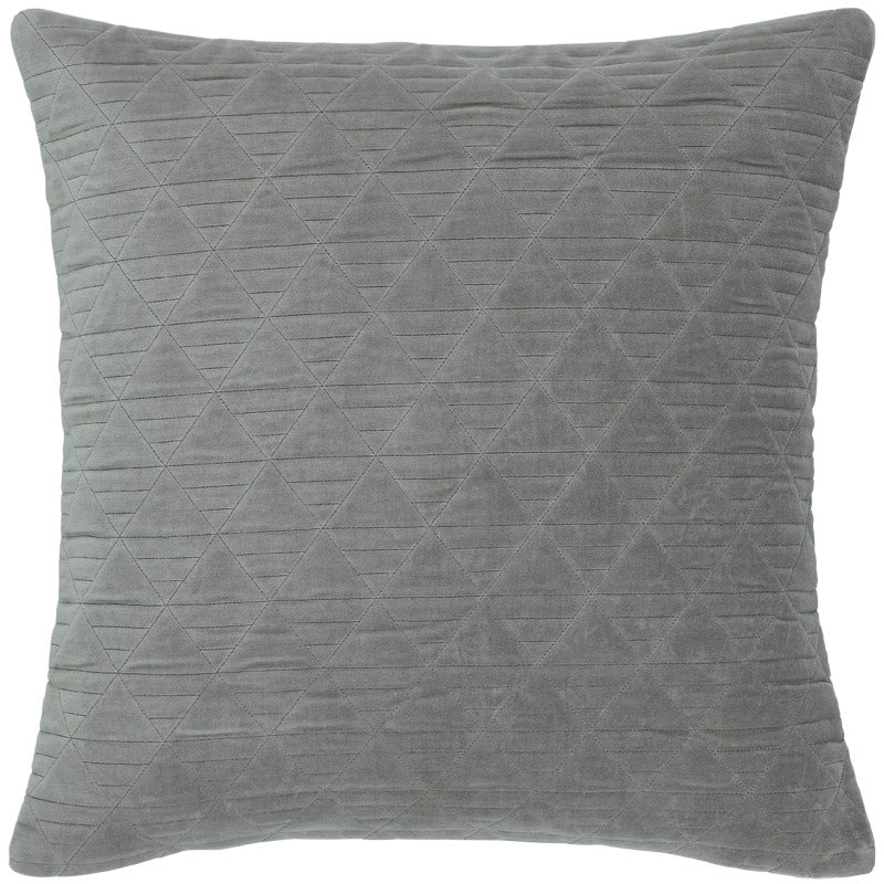 Light grey velvet fashion pillow