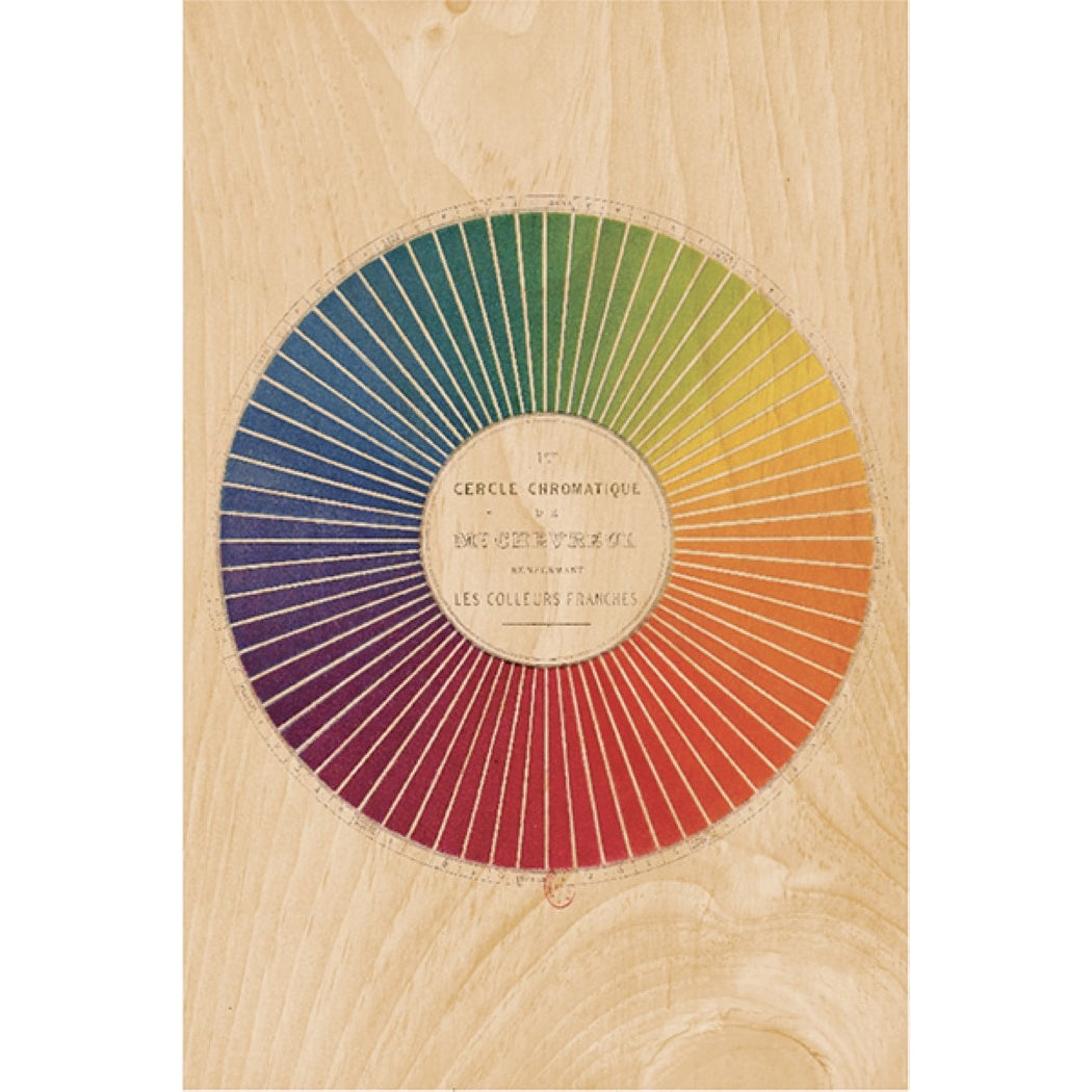 Wood Postcard - Cercles Chromatique