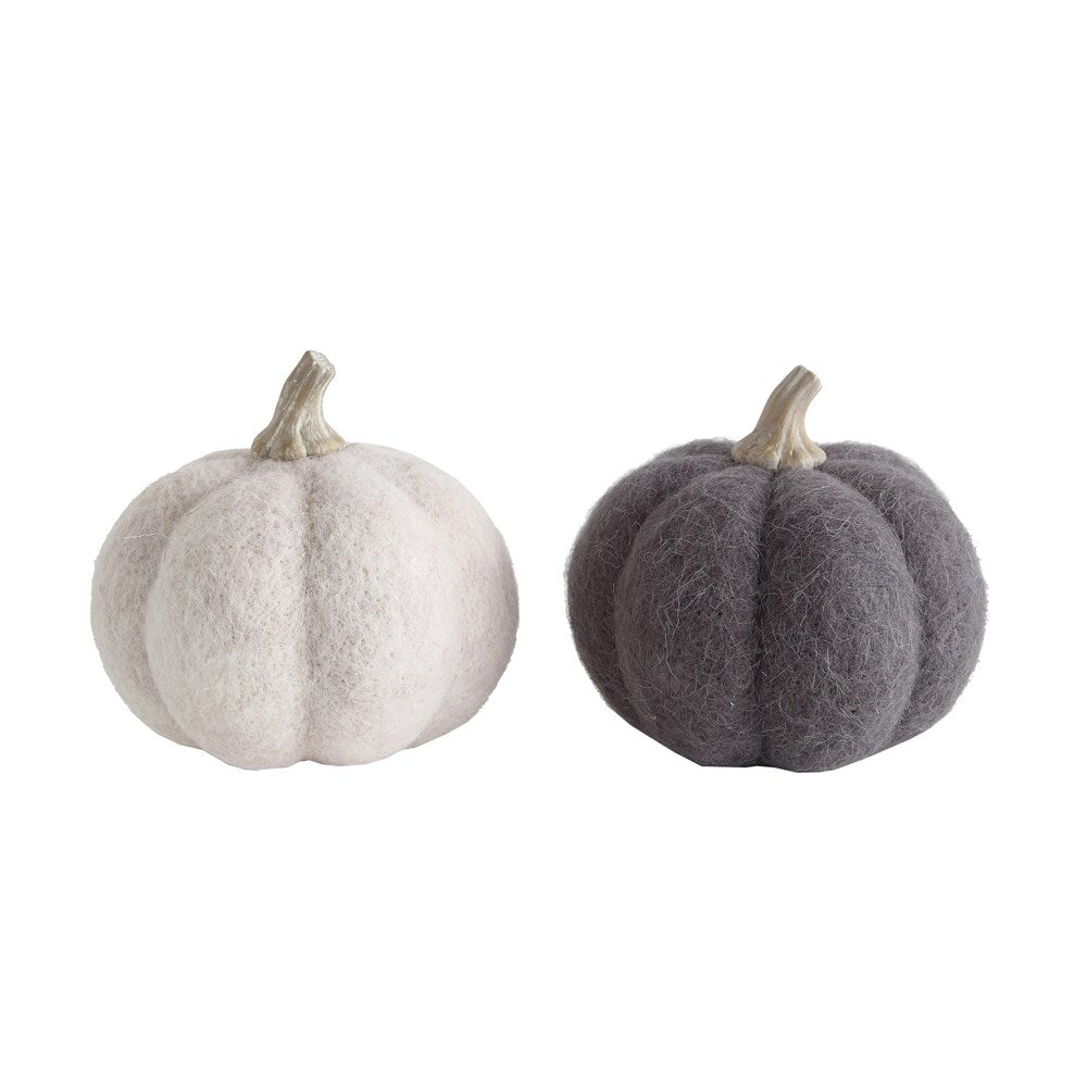 Large Wool Felt Pumpkin