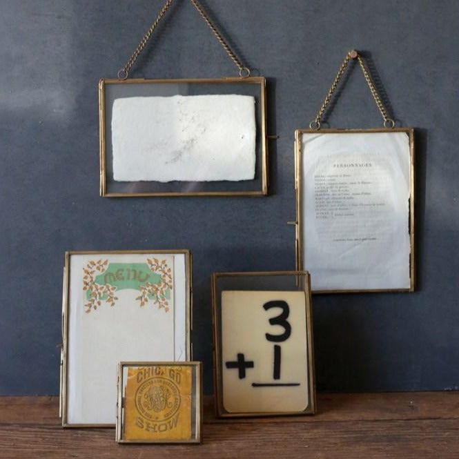 Brass & Glass Photo Frame 5X7