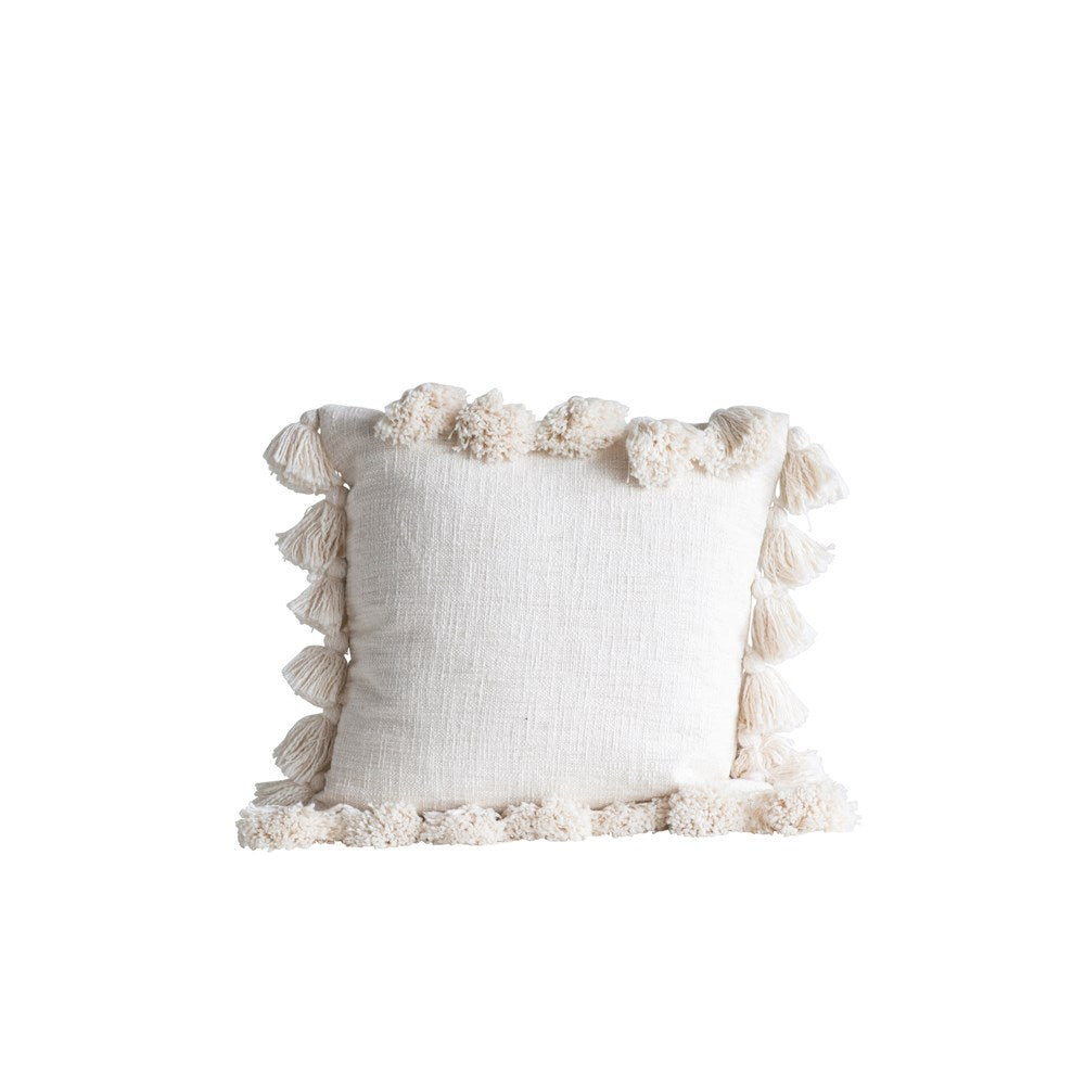 Cream Tassel Pillow*