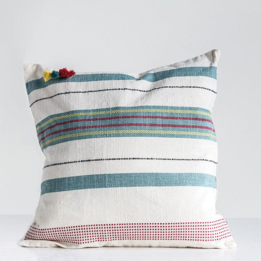 Striped Woven Pillow*