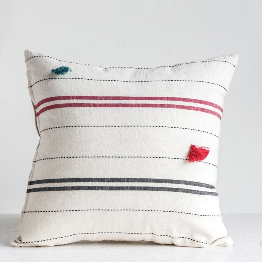 Striped Woven Pillow*