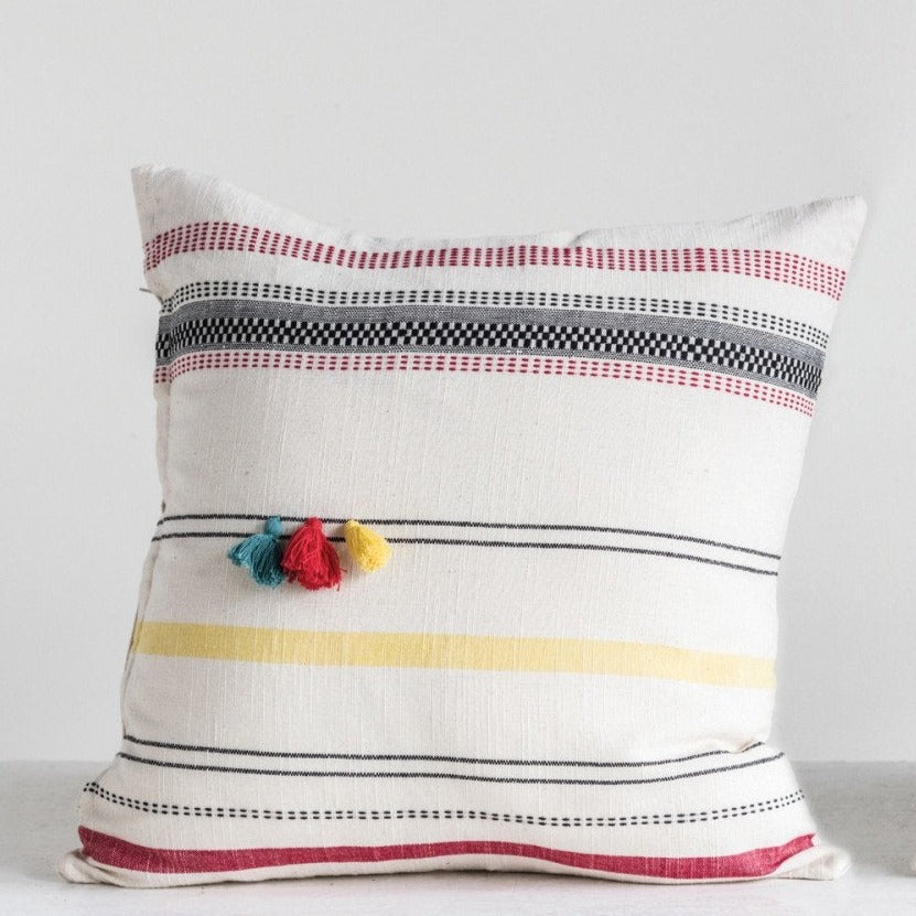 Striped Woven Pillow*