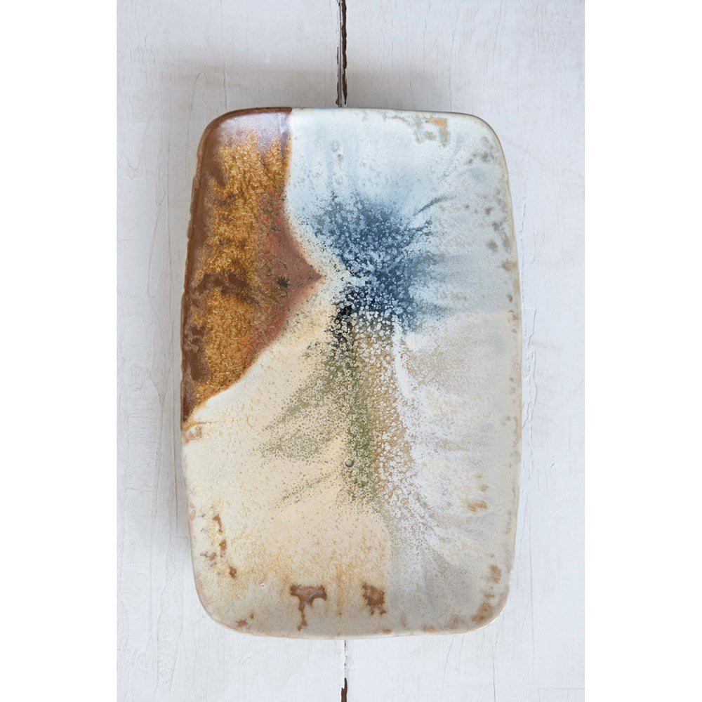 Reactive Glaze Stoneware Platter