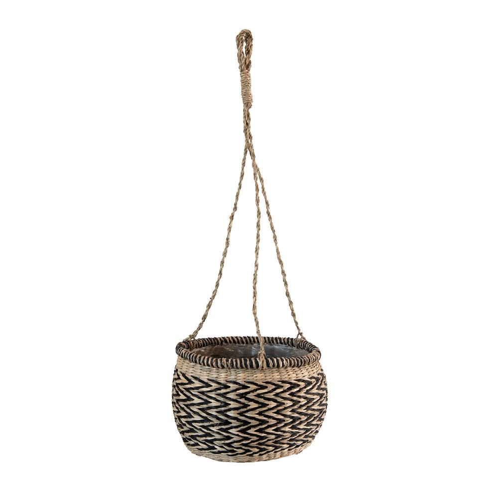 Seagrass Hanging Basket Planter