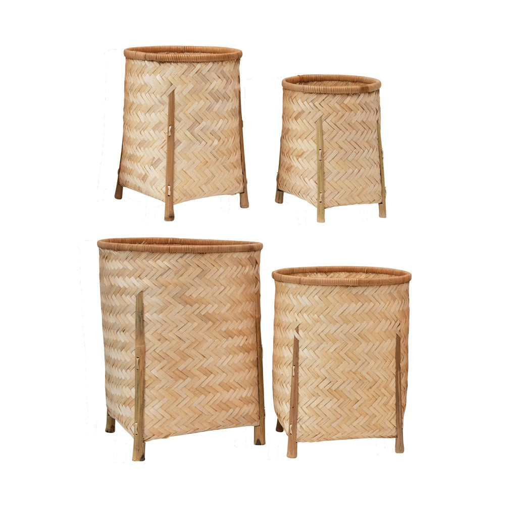 Bamboo Basket with Legs
