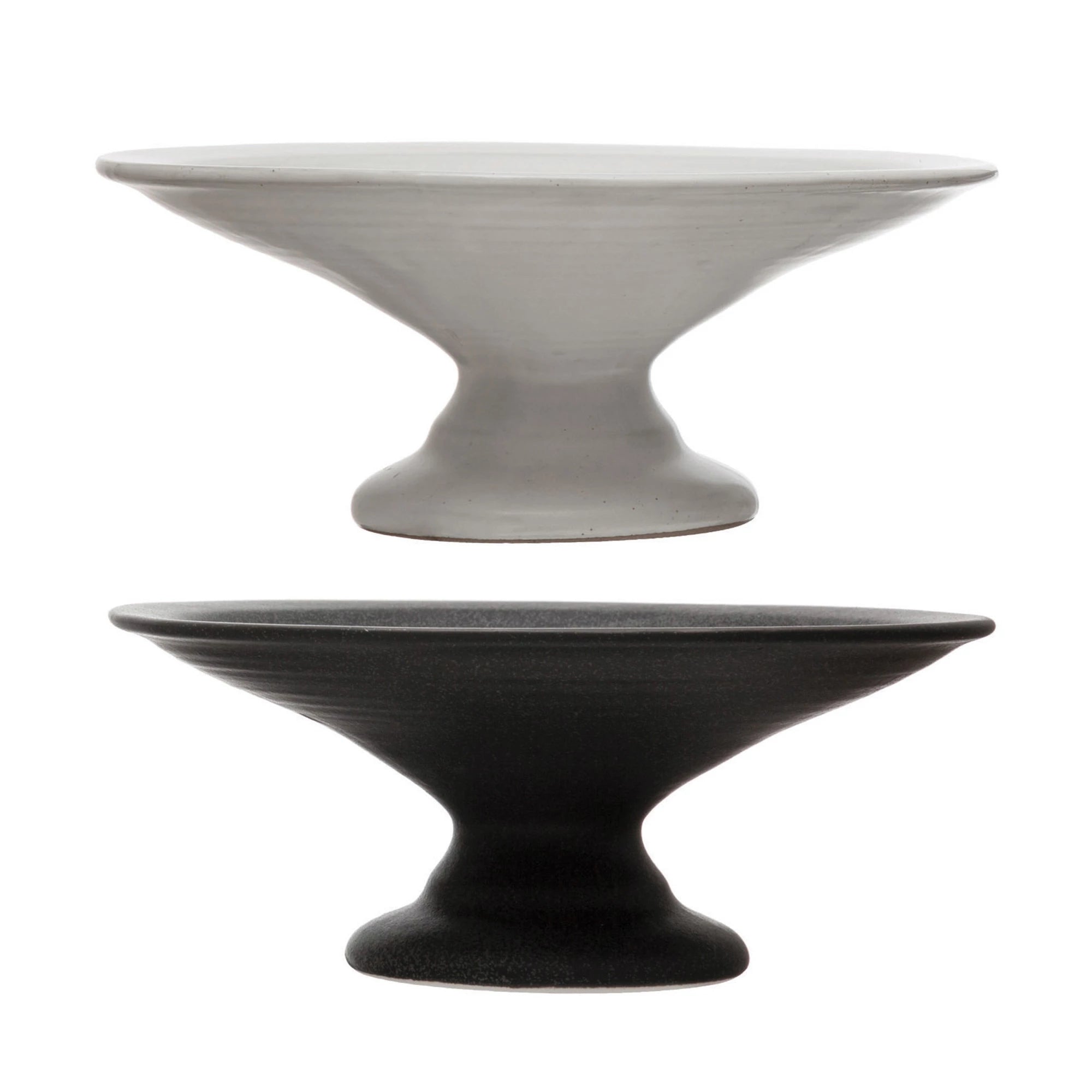 Stoneware Pedestal w/ Matte Finish