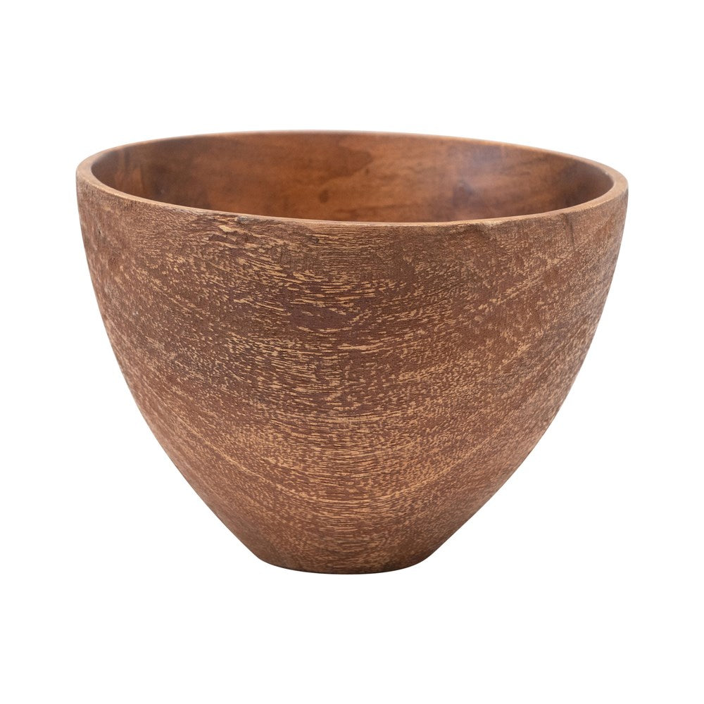 Walnut Finish Mango Wood Bowl*