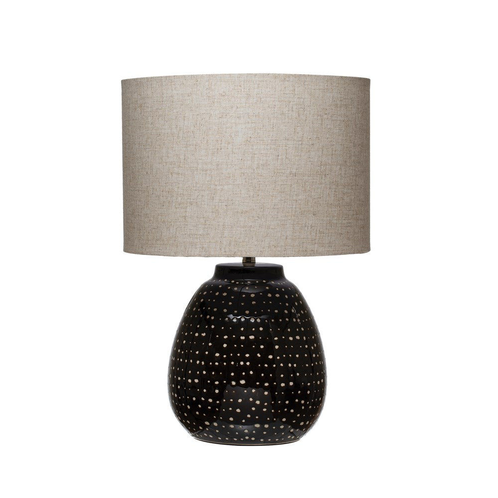 Black and White Dot Lamp