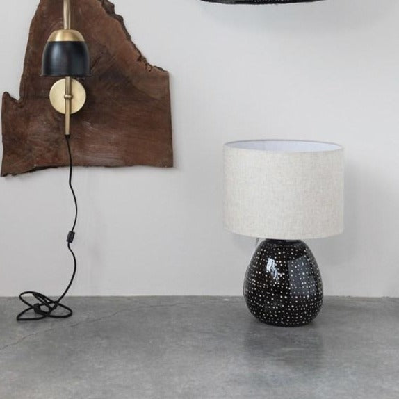 Black and White Dot Lamp