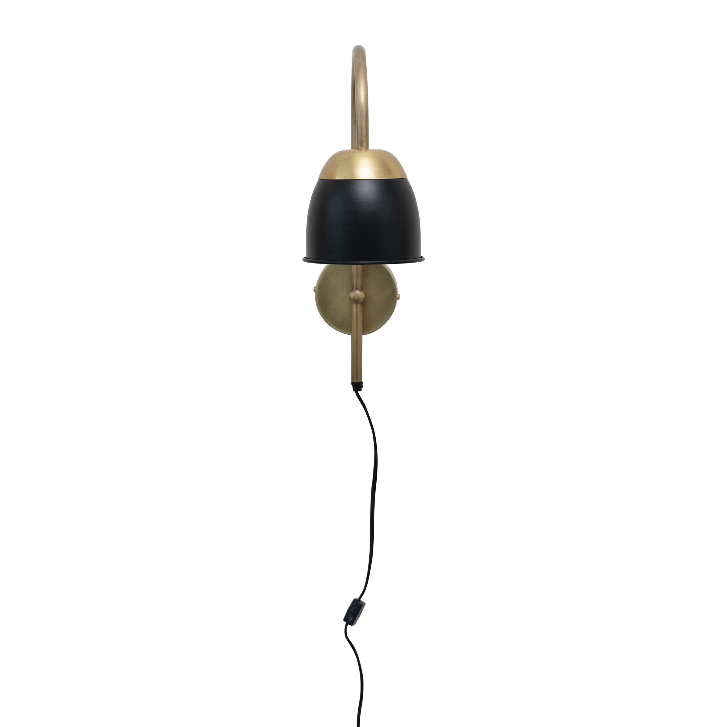 Black and Brass Wall Sconce