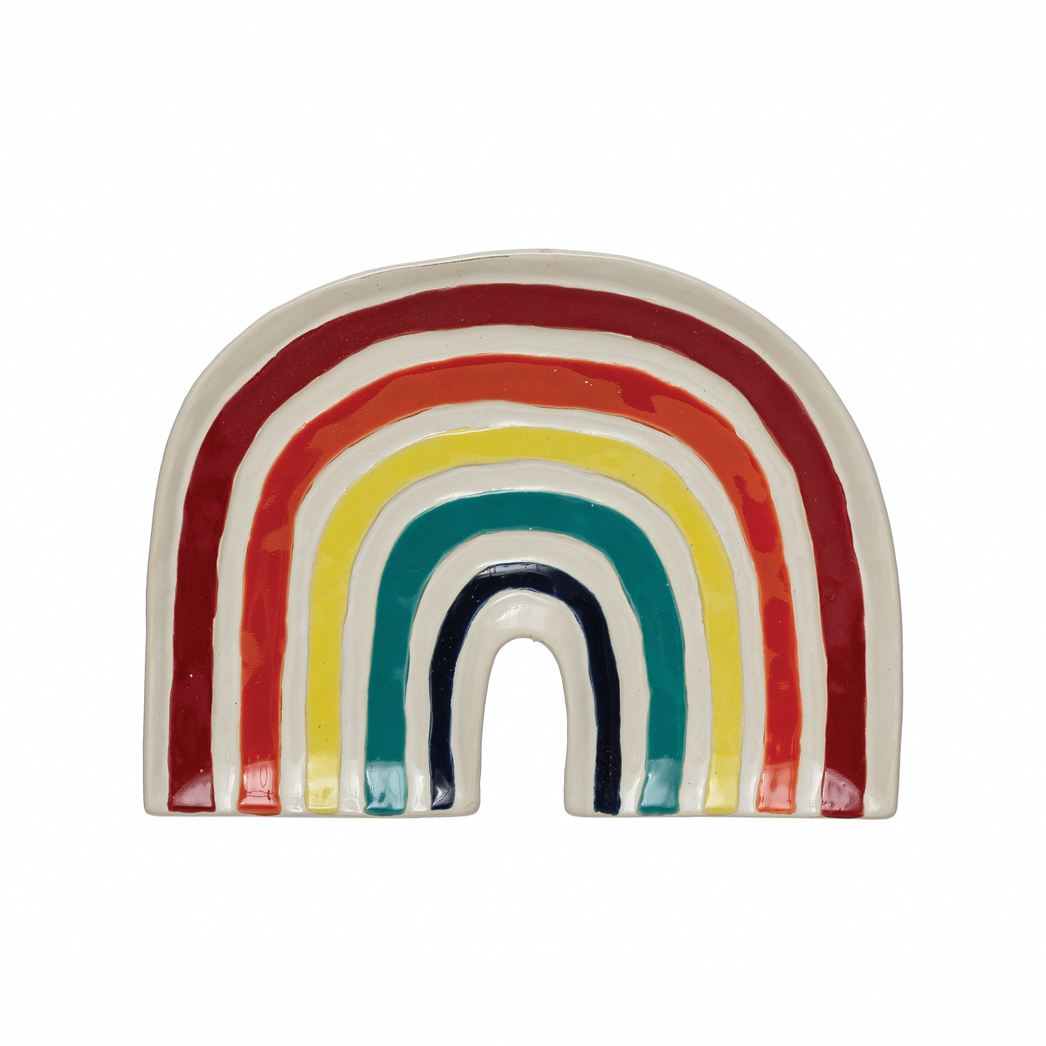 Stoneware Rainbow Plate