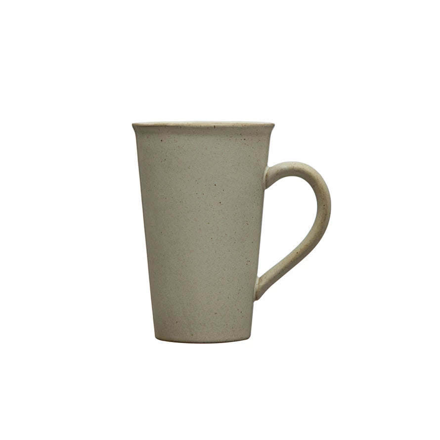 Stoneware Tall Mug, White