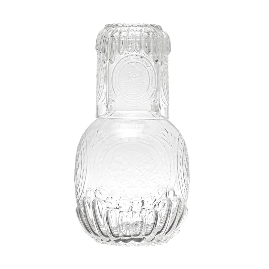 Embossed Drinking Carafe