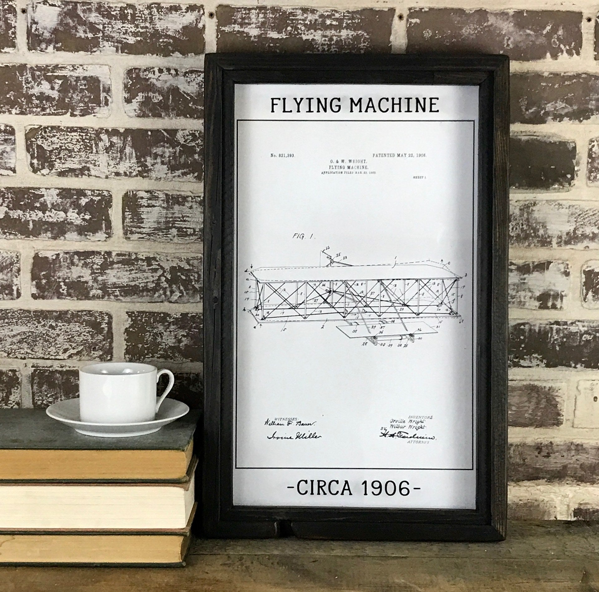 Flying Machine Patent Drawing 1906