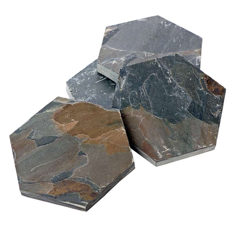 Slate Coasters Set / 4