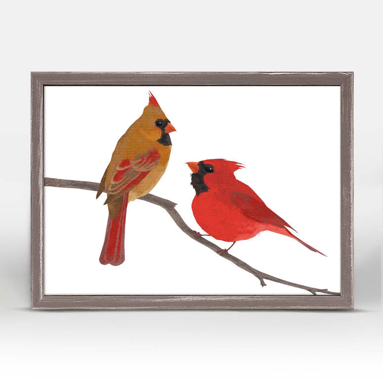 Little Cardinals Mini Canvas
