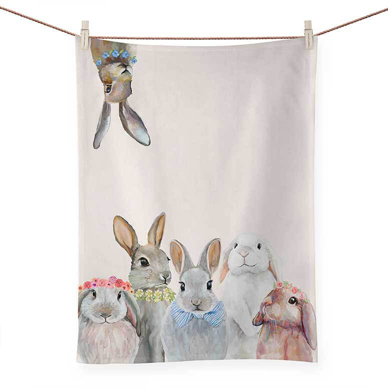 Bunny Bunch Tea Towel