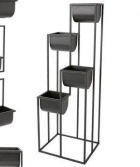 NYX Black Plant Stand- Tall