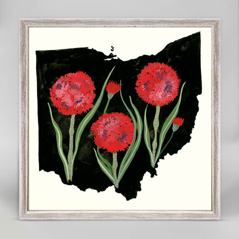 Ohio State Flower Mini Canvas