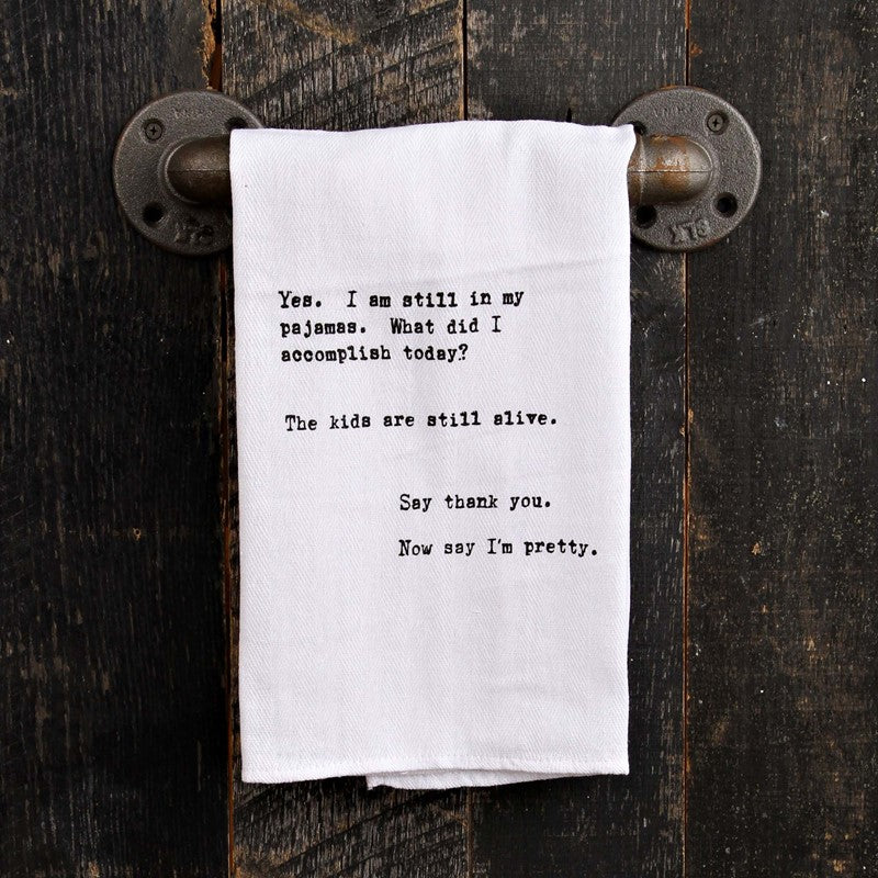 Quote Dish Towel