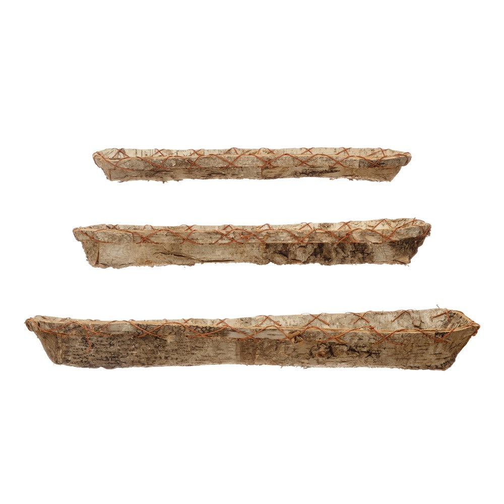 Paper Stitch Birch Bark Trays